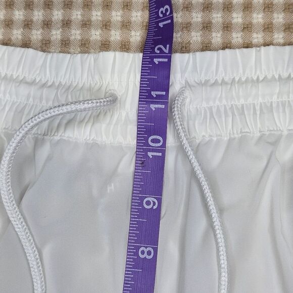 Athleta White Sheer Relaxed Fit Breathable Activewear Parachute Cargo Pants - Picture 15 of 16